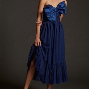 Hutch-Anthropologie, tulle bow-tie midi dress